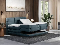 Conjunto boxspring relax Tela - - 2 x 90 x 200 cm - LODI de^Palacio Best