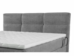 Palacio Conjunto boxspring relax tela 2x80x200 LODI Gris claro Online