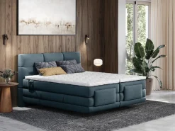 Palacio Cama Continental Boxspring|Cama Articulada|Conjunto boxspring relax Tela - - 2 x 80 x 200 cm - LODI de