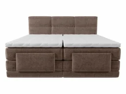 Palacio Conjunto boxspring relax Tela - Marrón - 2 x 80 x 200 cm - LODI de Marru00f3n Clearance