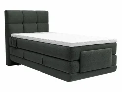 Palacio Cama Continental Boxspring|Cama Articulada|Conjunto boxspring relax tela antracita 100x200 cm LODI