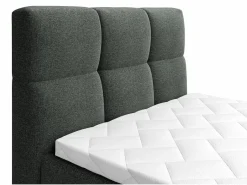 Palacio Cama Continental Boxspring|Cama Articulada|Conjunto boxspring relax tela antracita 100x200 cm LODI