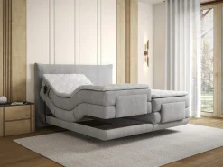 Conjunto completo Boxspring eléctrico 2 x 80 x 200 cm queen size Tejido - ZANORO de^Palacio Outlet