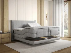 Conjunto completo Boxspring eléctrico 2 x 80 x 200 cm queen size Tejido - ZANORO de^Palacio Outlet