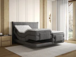 Conjunto completo Boxspring eléctrico 2 x 90 x 200 cm king size Antracita Tejido - ZANORO de^Palacio