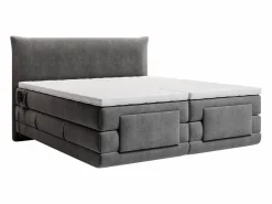 Conjunto completo Boxspring eléctrico 2 x 90 x 200 cm king size Antracita Tejido - ZANORO de^Palacio