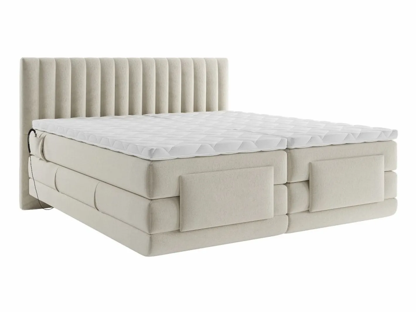 Conjunto completo boxspring - 2 x 90 x 200 cm - Terciopelo - - DONISI de^Palacio Discount