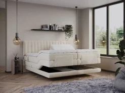 Conjunto completo boxspring - 2 x 90 x 200 cm - Terciopelo - - DONISI de^Palacio Discount