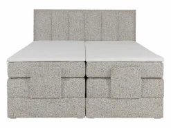 Palacio Conjunto completo boxspring eléctrico 2 x 90 x 200 cm - Tela - KALASI de Beige Outlet