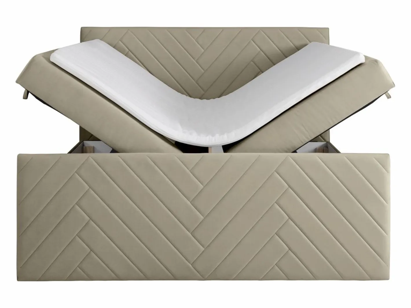 Ysmée Conjunto completo de ropa de cama canapés abatibles - 180 x 200 - Terciopelo - - MAKANA Topo Discount