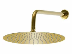 Helloshop26 Alcachofa De Ducha, Cabezal|Conjunto completo de sistema de ducha con cabezal de ducha de acero inoxidable dorado 02_0003107