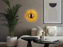 OZAIA Aplique Para Pared|Conjunto de 2 apliques de pared con diseño de alambre en metal - - P. 18 x D.45 cm - ZYMA