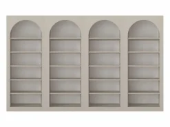 Vente-unique Librería|Conjunto de 4 estanterías con 6 estantes - - CYMORA