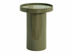 Vente-unique Conjunto de 2 mesas de centro de MDF - y verde caqui lacado - SYBEVA Beige Sale