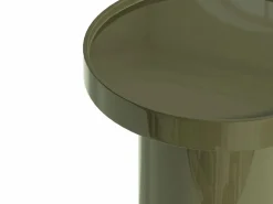 Vente-unique Conjunto de 2 mesas de centro de MDF - y verde caqui lacado - SYBEVA Beige Sale