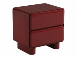 Conjunto de 2 mesitas de noche con 2 cajones - MDF - Burdeos lacado - AUNELA^Vente-unique Best