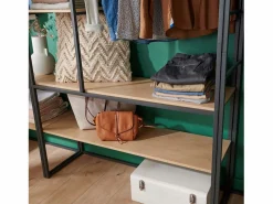 Conjunto de 2 percheros de madera y metal ASHTON^ Discount