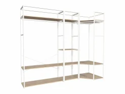 Conjunto de 3 percheros de madera y metal 180x200cm JUNE^ Discount