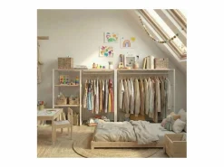 Conjunto de 2 percheros modulares para buhardilla 200x85cm KADRA^ Clearance