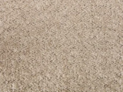Vente-unique Conjunto de 6 sillas con reposabrazos en tejido bouclé y madera de caucho - Taupe y natural - SOLUNA Topo Sale