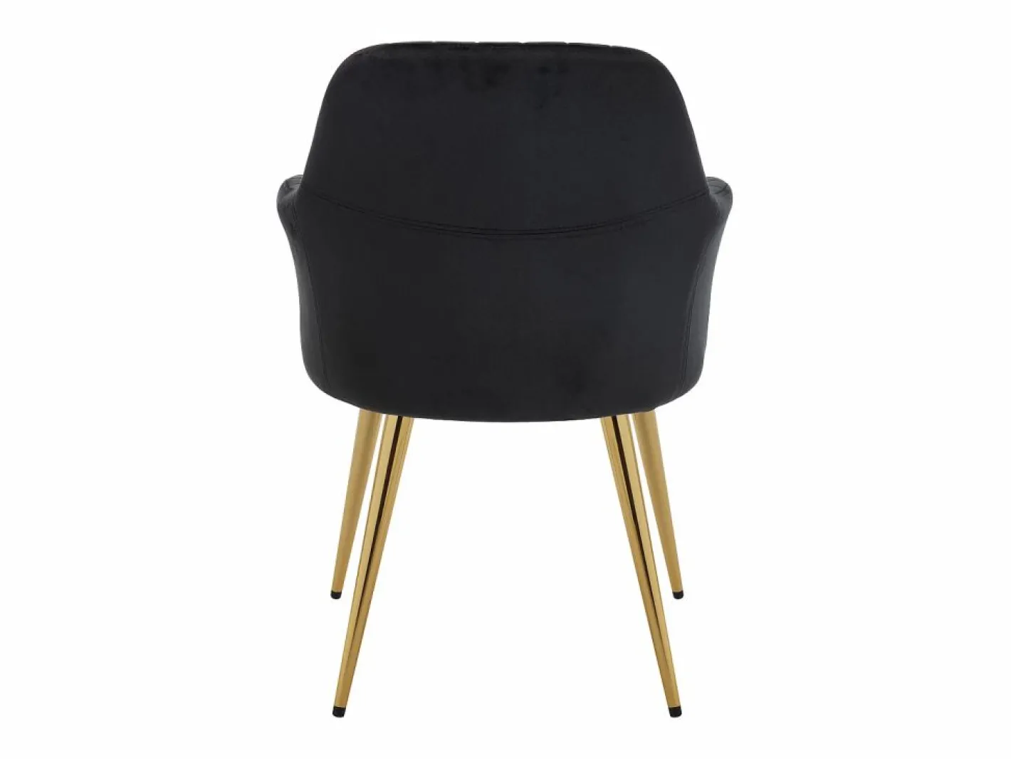 Conjunto de 2 sillas con reposabrazos de terciopelo y metal dorado - - ELEANA^Vente-unique Sale