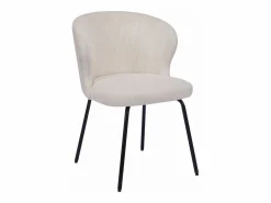 Conjunto de 2 sillas de pana y metal negro - - RELIOZA^Vente-unique Sale