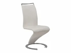 Vente-unique Conjunto de 4 sillas de piel sintética blanca TWIZY Blanco Hot