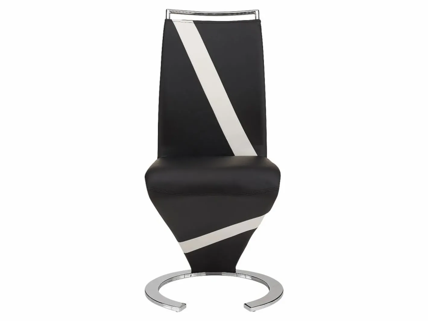 Vente-unique Sillas Y Lotes De Sillas|Conjunto de 6 sillas de piel sintética y blanco TWIZY