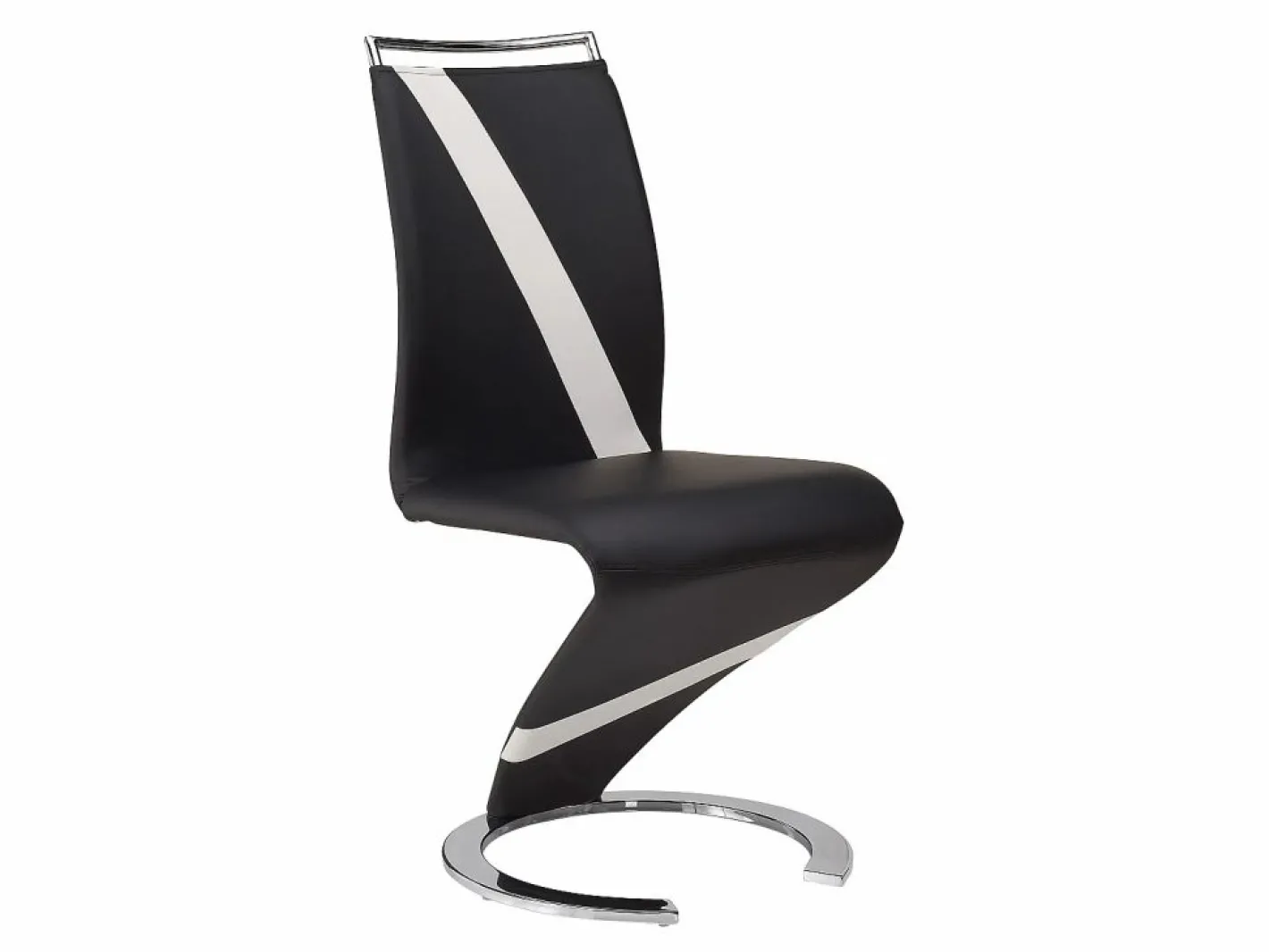 Vente-unique Sillas Y Lotes De Sillas|Conjunto de 6 sillas de piel sintética y blanco TWIZY