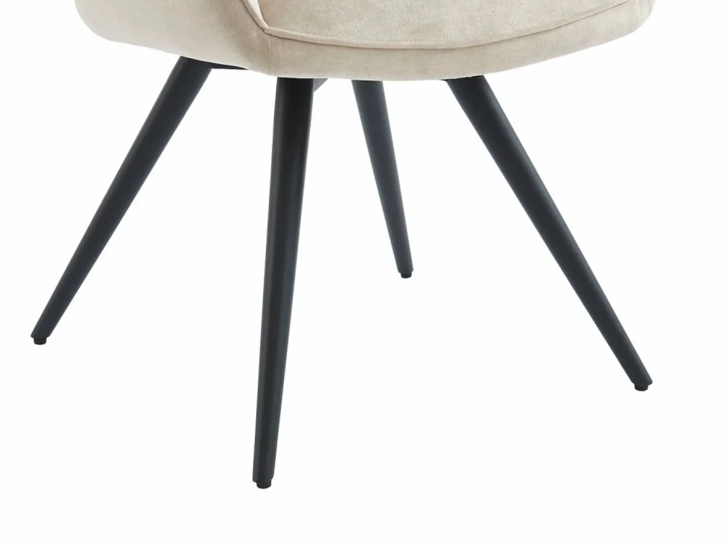 Maison Céphy Sillas Y Lotes De Sillas|Conjunto de 2 sillas giratorias con reposabrazos en tela y metal negro - - GULSUN