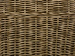 MYLIA Conjunto de 2 sillones de jardín de resina trenzada natural oscuro - WHITEHEAVEN de Color natural oscuro Hot