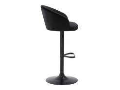 Vente-unique Muebles De Bar|Taburete Alto|Conjunto de 2 taburetes de bar - Terciopelo y metal - - DORALIZ