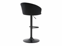 Vente-unique Muebles De Bar|Taburete Alto|Conjunto de 2 taburetes de bar - Terciopelo y metal - - DORALIZ