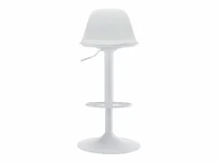 Vente-unique Conjunto de 2 taburetes de bar de polipropileno y metal - - XAFY Blanco New