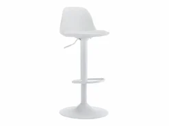 Vente-unique Conjunto de 2 taburetes de bar de polipropileno y metal - - XAFY Blanco New