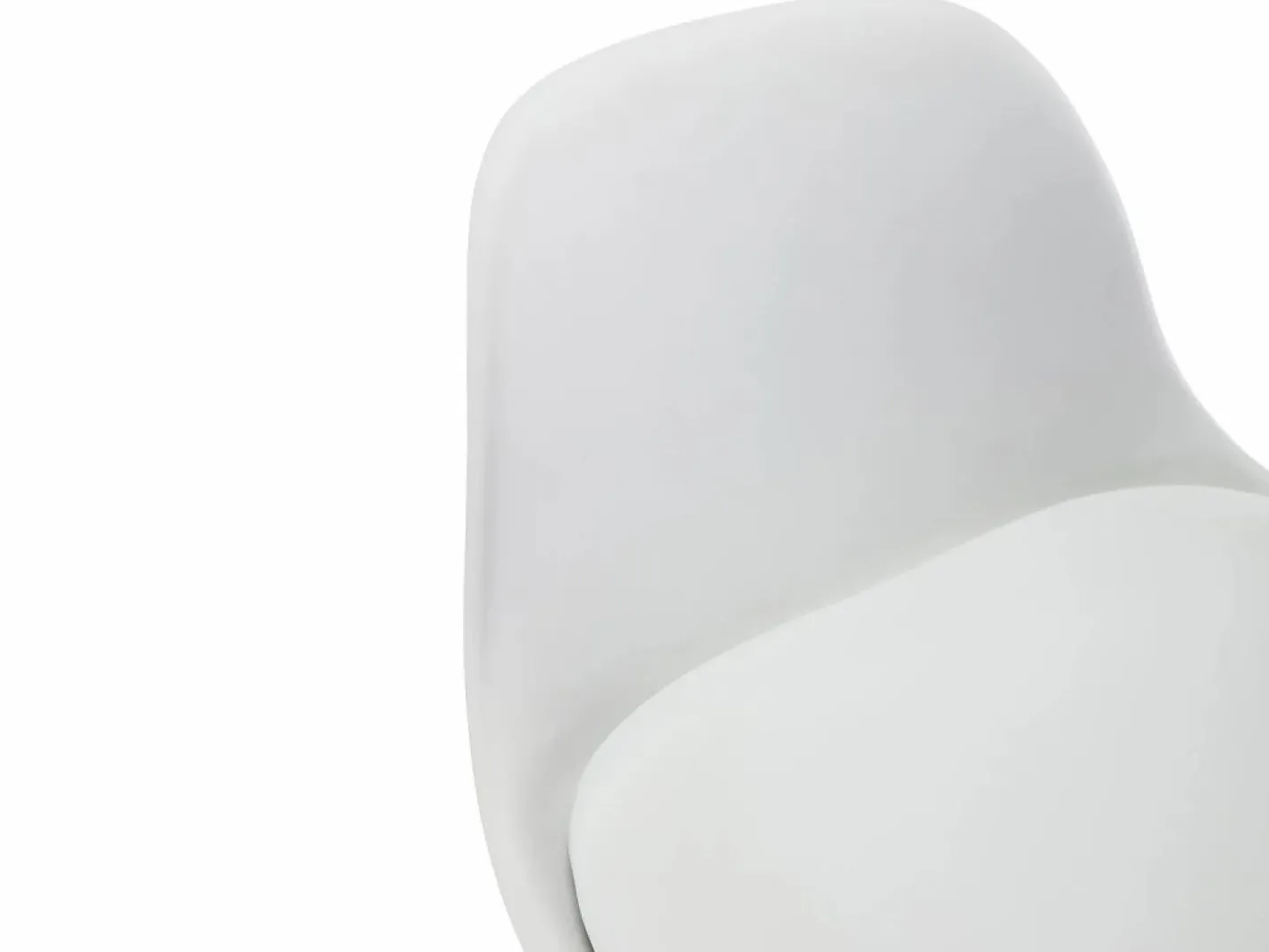 Vente-unique Conjunto de 2 taburetes de bar de polipropileno y metal - - XAFY Blanco New