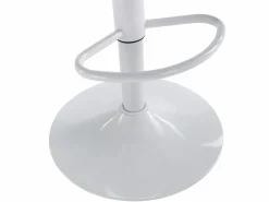 Vente-unique Conjunto de 2 taburetes de bar de polipropileno y metal - - XAFY Blanco New