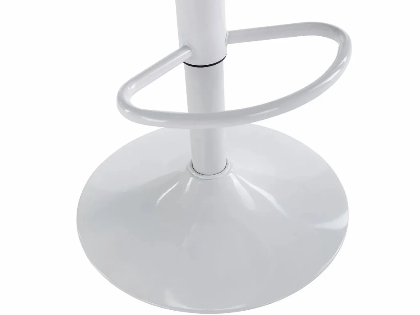 Vente-unique Conjunto de 2 taburetes de bar de polipropileno y metal - - XAFY Blanco New