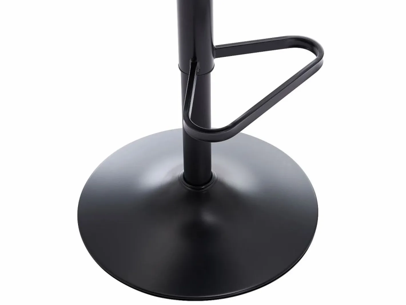 Vente-unique Muebles De Bar|Taburete Alto|Conjunto de 2 taburetes de bar de tela rizada y metal - Altura ajustable - - PEGA
