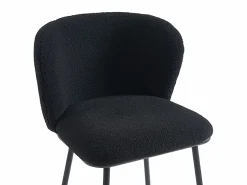 Conjunto de 2 taburetes de bar de felpa y metal - - SENORASE^Vente-unique Clearance