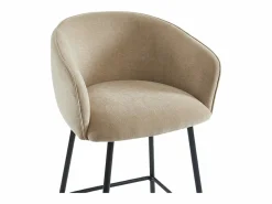 Conjunto de 2 taburetes de tela y metal negro - - LAZONI by Pascal Morabito^Vente-unique Discount