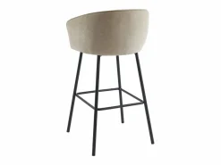 Conjunto de 2 taburetes de tela y metal negro - - LAZONI by Pascal Morabito^Vente-unique Discount
