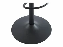 Conjunto de 2 taburetes de bar de pana y metal - Altura ajustable - - ZINEA^Vente-unique Outlet