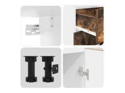 Conjunto de armarios de cocina Lyon 4 pcs Roble ahumado^vidaxl