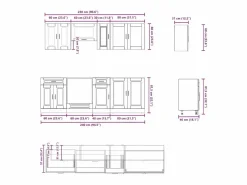 vidaxl Cocina Completa|Conjunto de armarios de cocina 