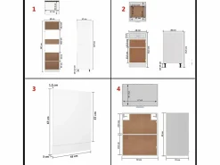 vidaxl Conjunto de armarios de cocina de 7 piezas 