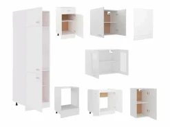 Conjunto de armarios de cocina de 8 piezas 