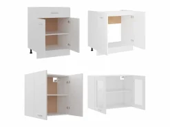 vidaxl Cocina Completa|Conjunto de armarios de cocina de 4 piezas 