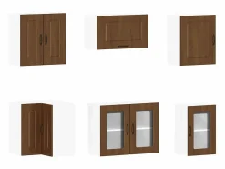 vidaxl Conjunto de armarios de cocina de 11 piezas 
