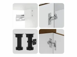 vidaxl Conjunto de armarios de cocina de 11 piezas 